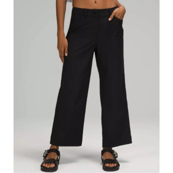 Lululemon City Sleek 5 Pocket Wide-Leg High Rise 7/8 Length Pants - Picture 1 of 11